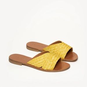 M. Gemi Marisa Sandals Size US 10 Lemon Yellow